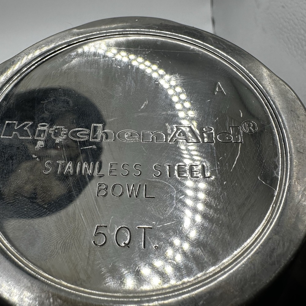 KitchenAid Tilt Head Mixer 5 Qt Stainless Steel Replt Mixing Bowl KSM150 - Picture 7 of 9